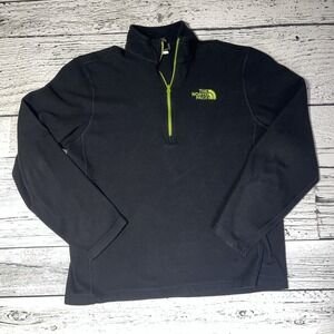 The North Face Men's TKA‎ 100 Glacier 1/4 Zip Fleece Men's Small Pullover Black